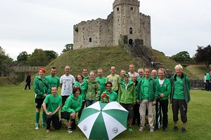 The 2012 Welsh Castles Relay team at Cardiff Castle